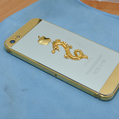 iPhone 5 Golden Armor Dragon Gold 24K White